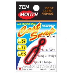 NT Ten Mouth Cast Snap, Black - D.XCB
